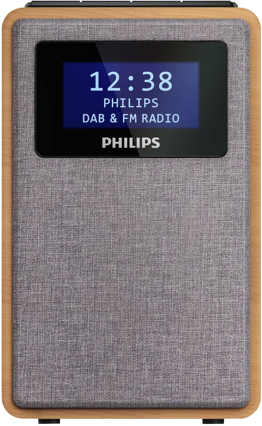 Philips R5005 Radiowecker DAB+, DAB, UKW DAB+, UKW Braun, Grau