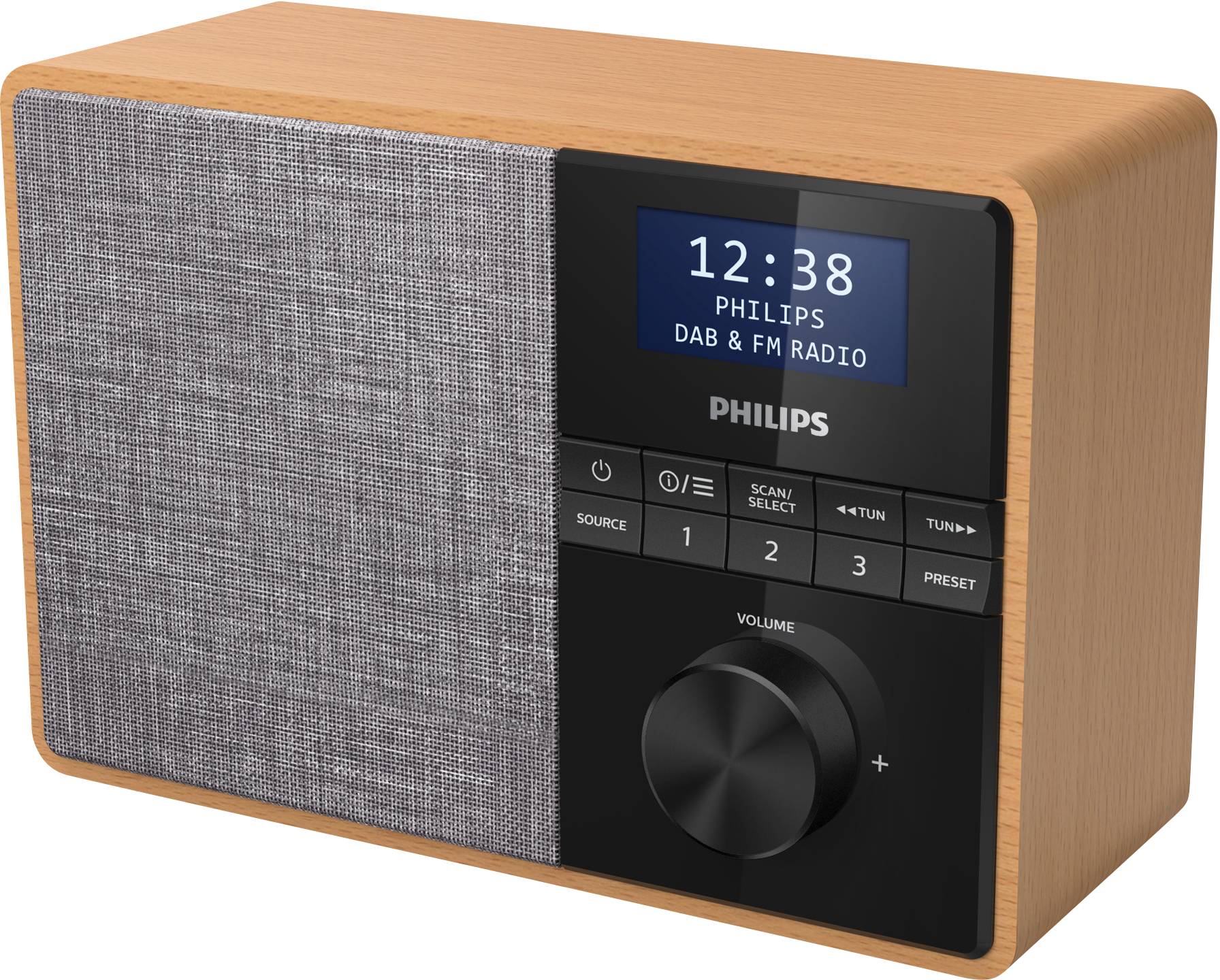 Philips R5505 Küchenradio DAB+, DAB, UKW Bluetooth®, DAB+, UKW Braun, Grau