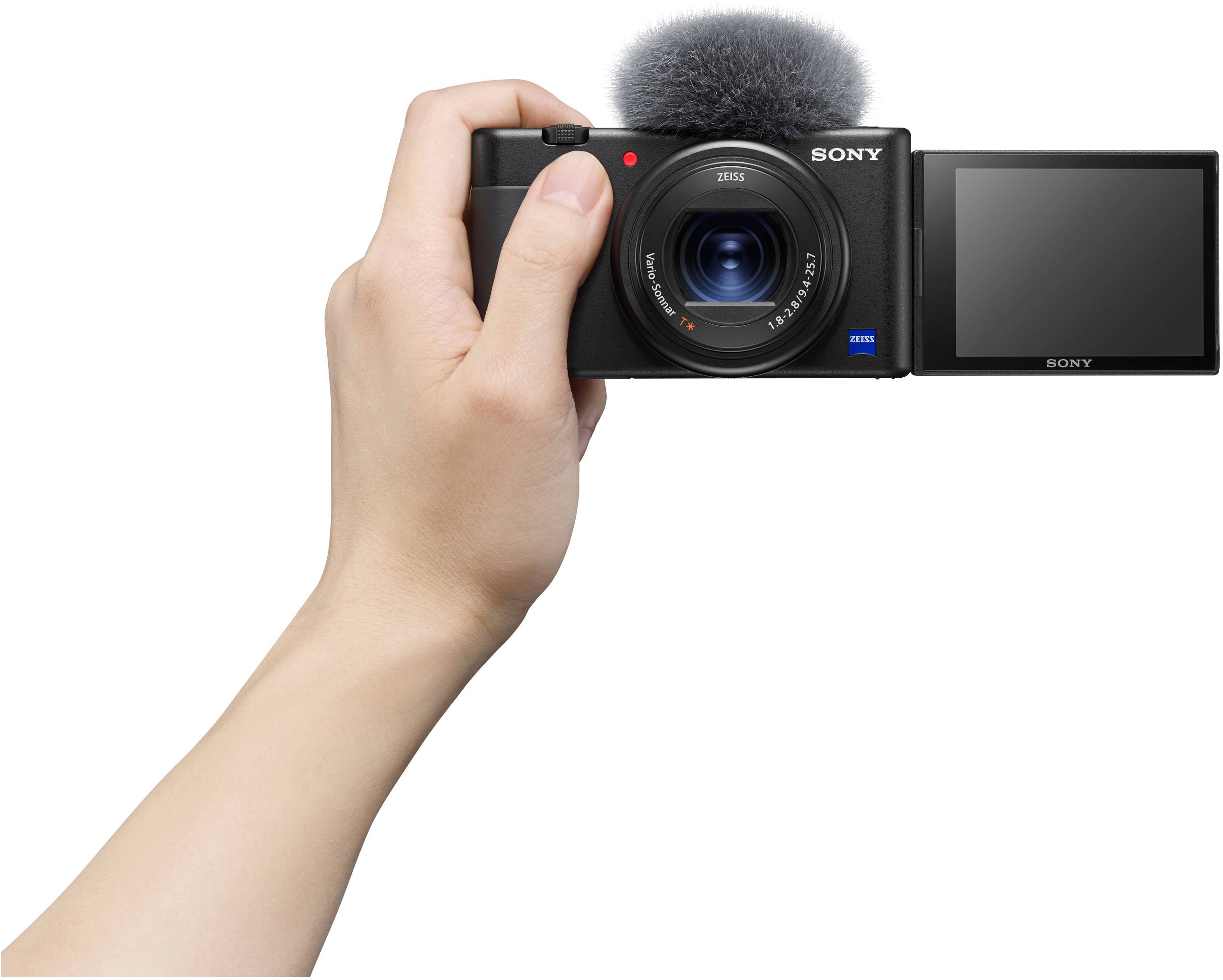 Sony ZV-1 Digitalkamera 20.1 Megapixel Opt. Zoom: 2.7 x Schwarz inkl. Akku 4K-Video, Klappbares Display