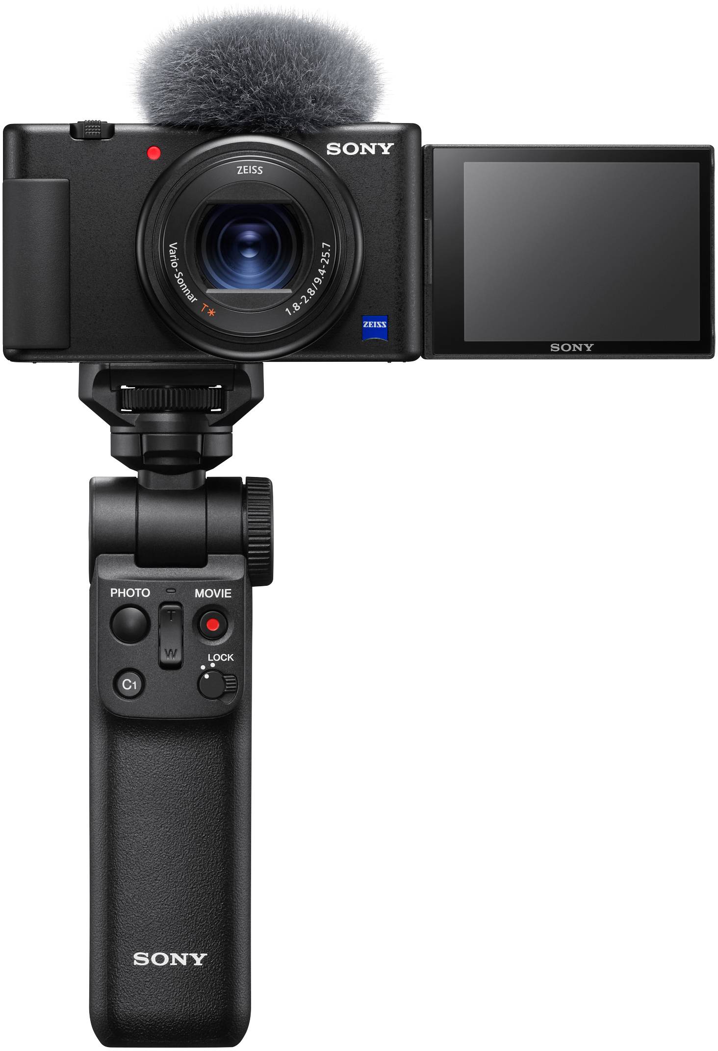 Sony ZV-1 Digitalkamera 20.1 Megapixel Opt. Zoom: 2.7 x Schwarz inkl. Akku 4K-Video, Klappbares Display