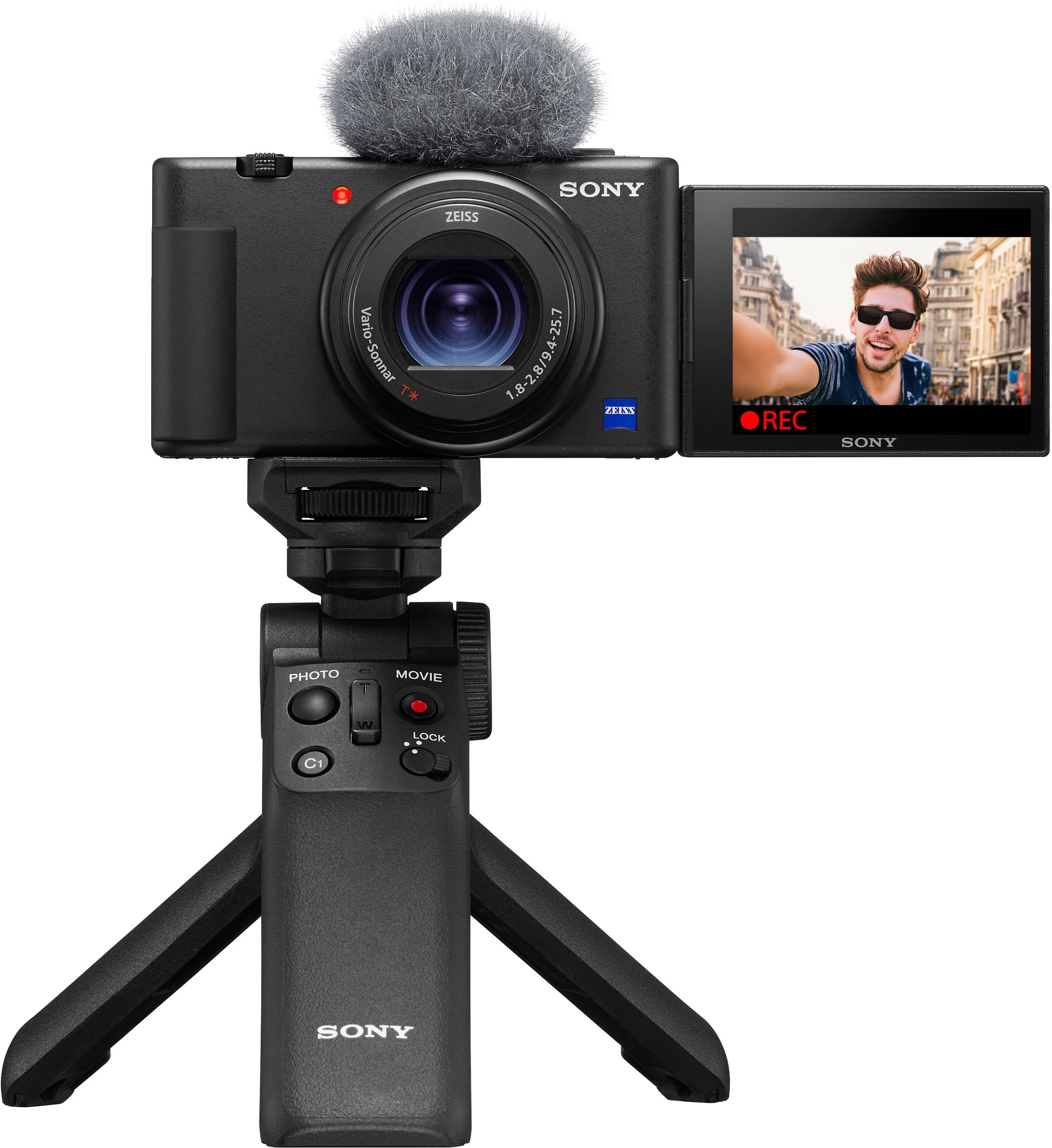 Sony ZV-1 Digitalkamera 20.1 Megapixel Opt. Zoom: 2.7 x Schwarz inkl. Akku 4K-Video, Klappbares Display