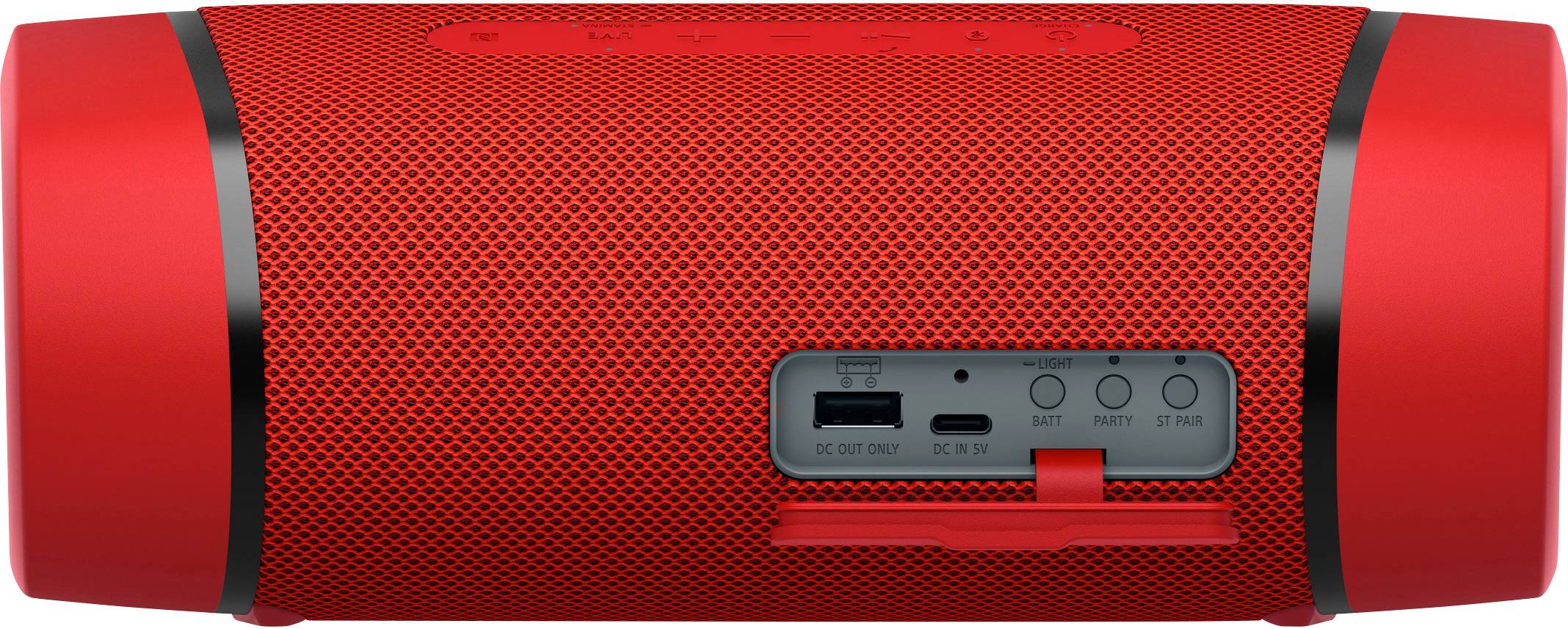 Sony SRS-XB33 Bluetooth® Lautsprecher Wasserfest, Freisprechfunktion, staubfest, NFC Rot