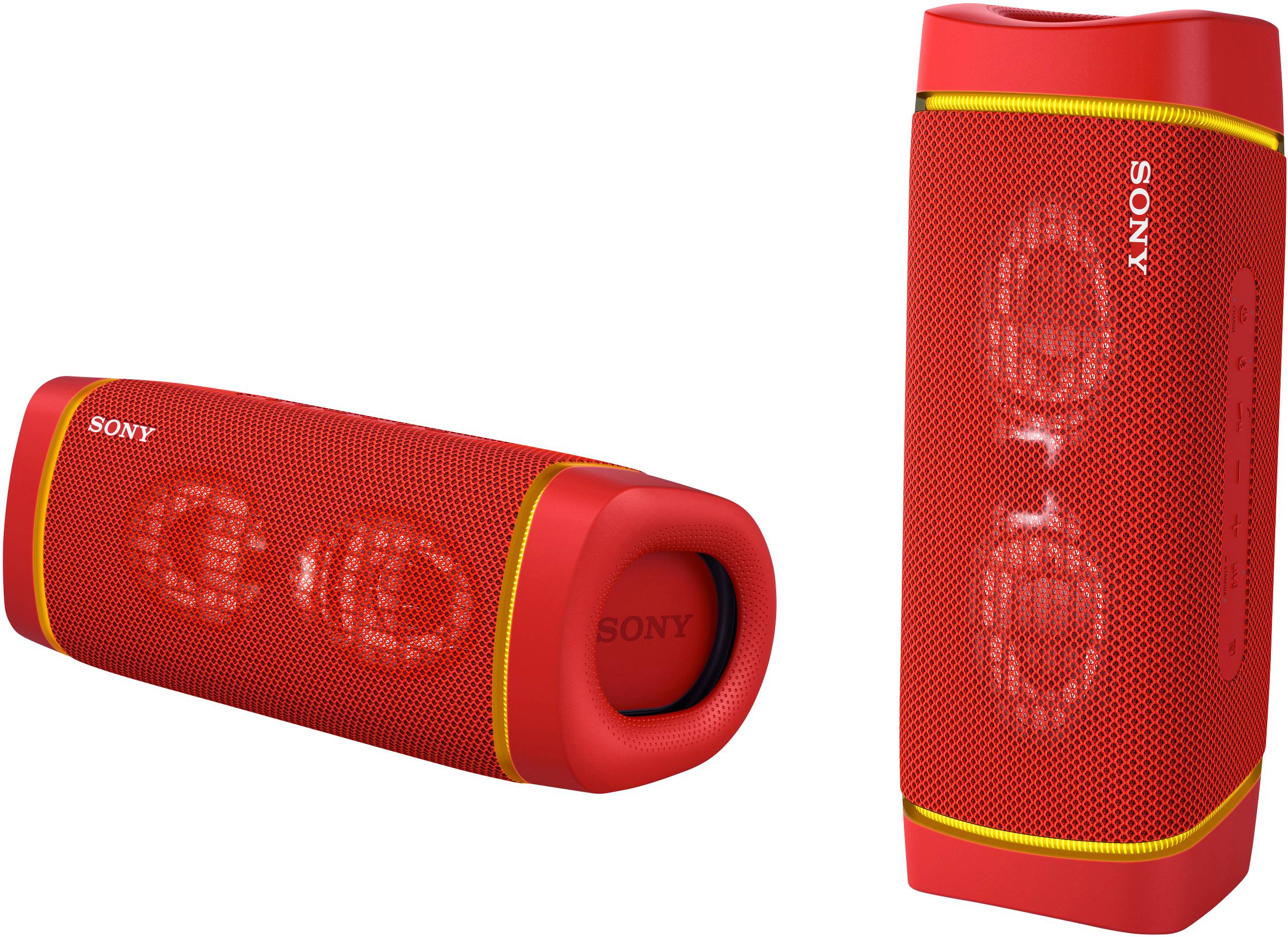 Sony SRS-XB33 Bluetooth® Lautsprecher Wasserfest, Freisprechfunktion, staubfest, NFC Rot