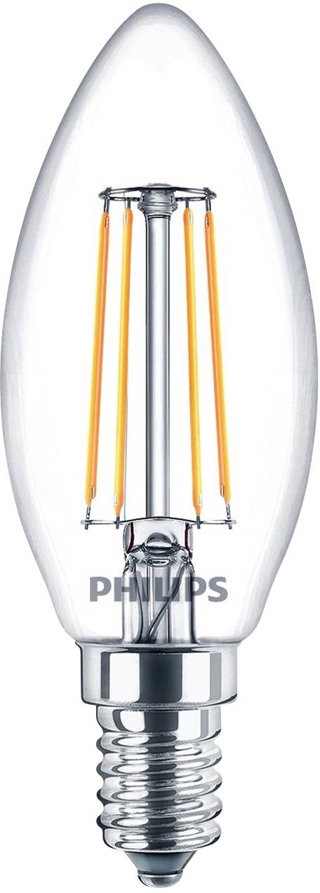 Philips LED 77761600 LED EEK F (A - G) E14 4.3W = 40W Warmweiß (Ø x L) 3.5cm x 9.7cm 2St.