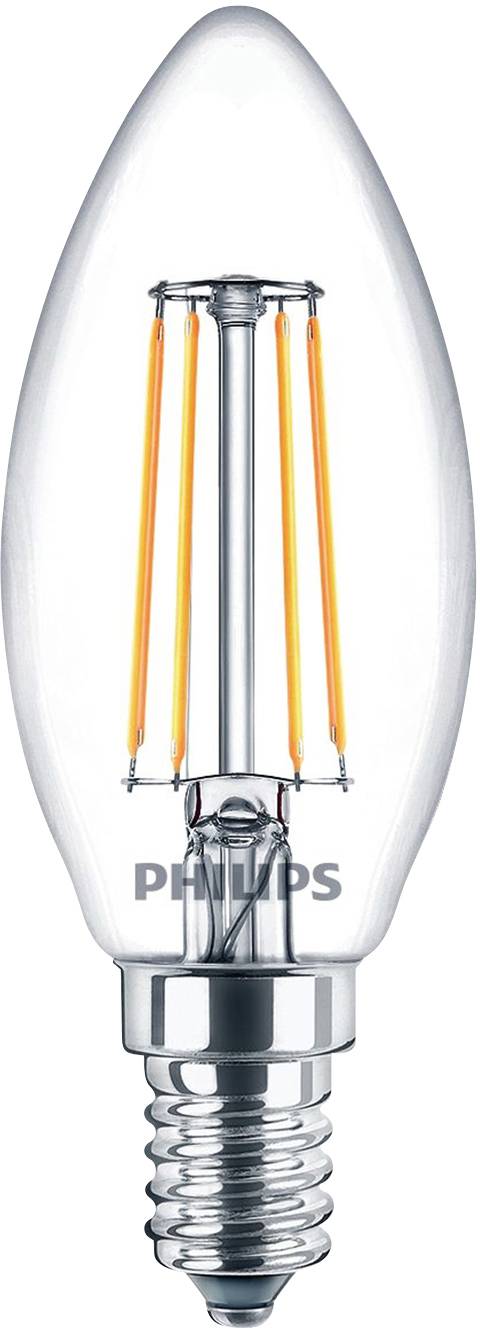 Philips LED 77779100 LED EEK F (A - G) E14 4.3W = 40W Warmweiß (Ø x L) 3.5cm x 9.7cm 3St.