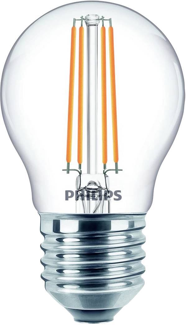 Philips LED 76389300 LED EEK F (A - G) E27 4.3 W = 40 W Warmweiß (Ø x L) 4.5 cm x 8 cm 2 St.