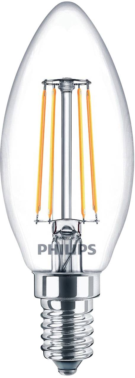 Philips LED 76381700 LED EEK F (A - G) E14 4.3 W = 40 W Warmweiß (Ø x L) 3.5 cm x 9.7 cm 3 St.