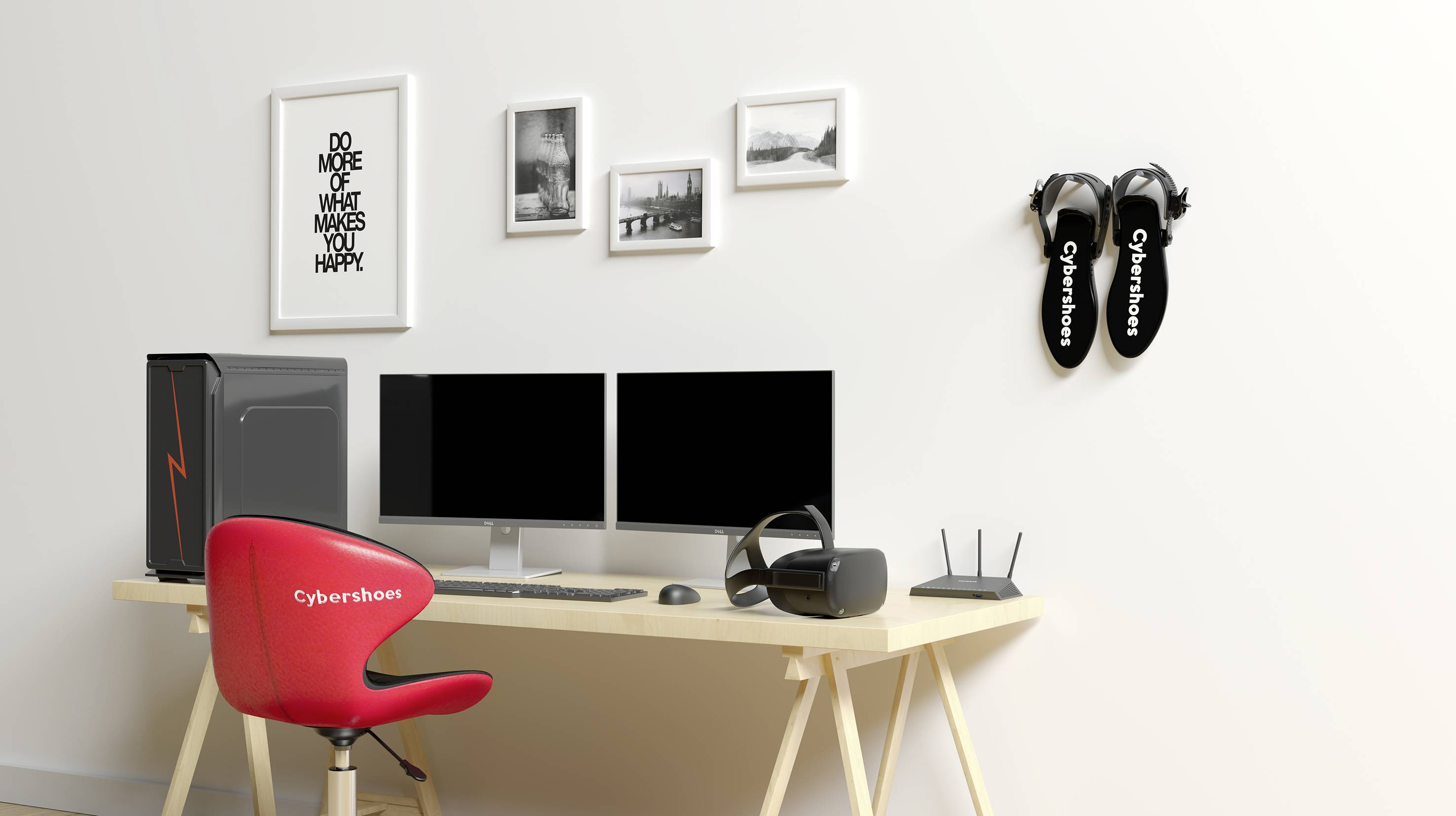 Cybershoes 2000-L Virtual Reality Bewegungsunterstützung  Schwarz