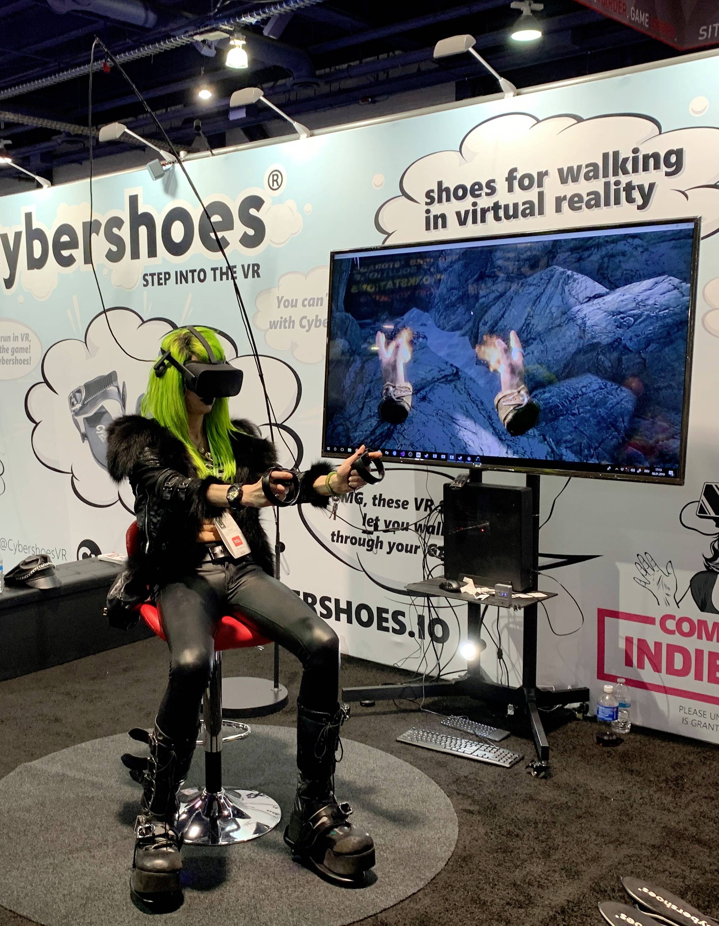 Cybershoes 2000-L Virtual Reality Bewegungsunterstützung  Schwarz