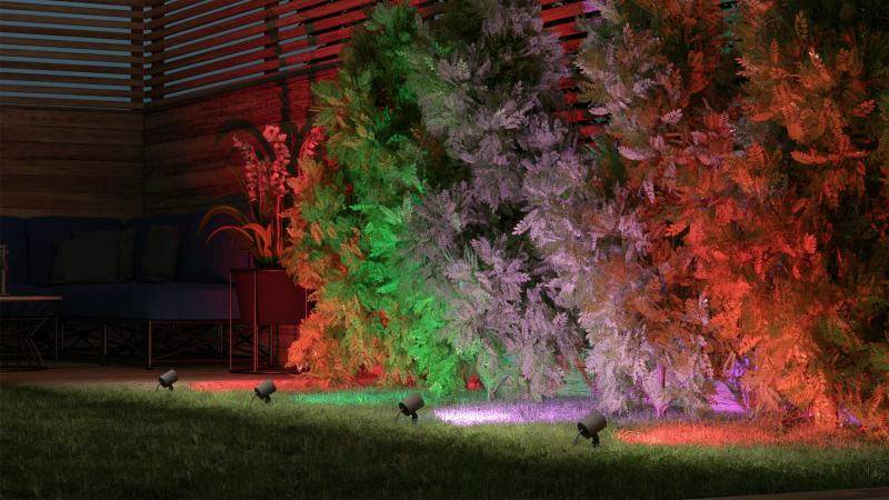 Müller-Licht tint LED-Gartenspot Flores LED fest eingebaut 1.8 W Warmweiß, RGB