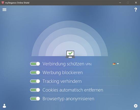 Avanquest Steganos Online Shield VPN Vollversion, 5 Lizenzen Windows, Mac, iOS, Android Systemoptim