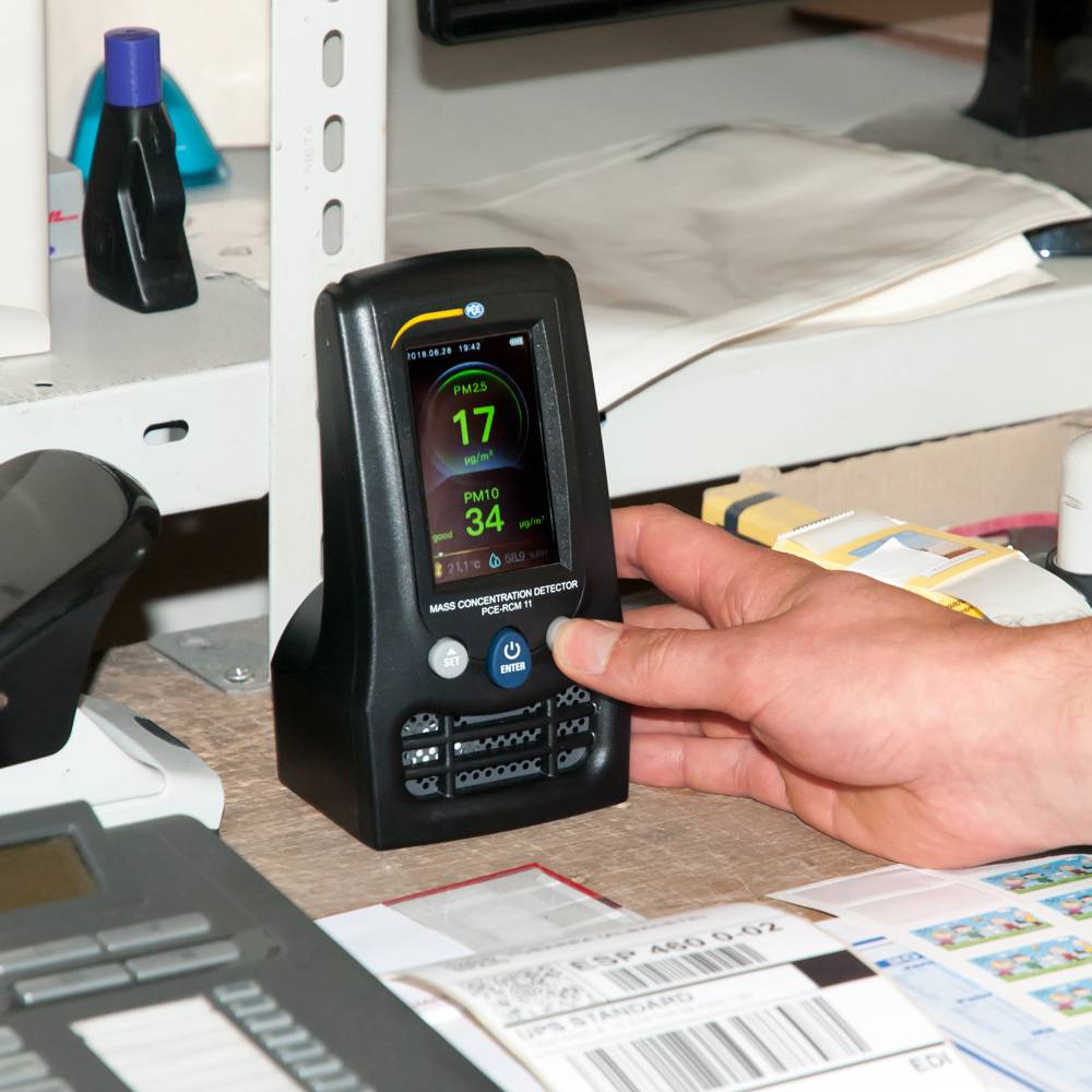 PCE Instruments Feinstaub-Messgerät PCE-RCM 11 Temperatur, Luftfeuchtigkeit