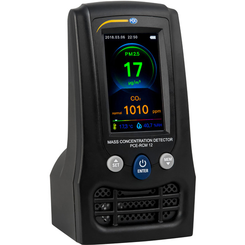 PCE Instruments Feinstaub-Messgerät PCE-RCM 12 CO2, Temperatur, Luftfeuchtigkeit