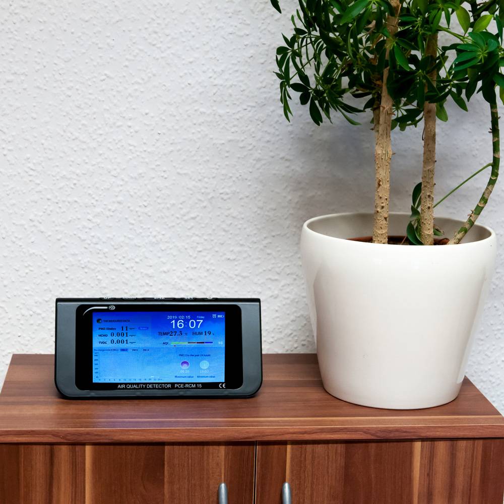PCE Instruments Feinstaub-Messgerät PCE-RCM 15 Temperatur, Luftfeuchtigkeit