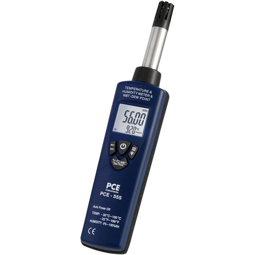PCE Instruments PCE-555 Luftfeuchtemessgerät (Hygrometer) 0% rF 100% rF