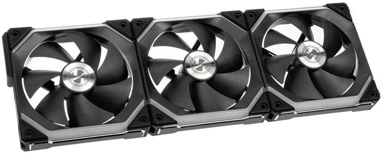 Lian Li UNI FAN SL120 RGB PWM PC-Gehäuse-Lüfter Schwarz, RGB (B x H x T) 122.8 x 25 x 122.4mm inkl. LED-Beleuchtung