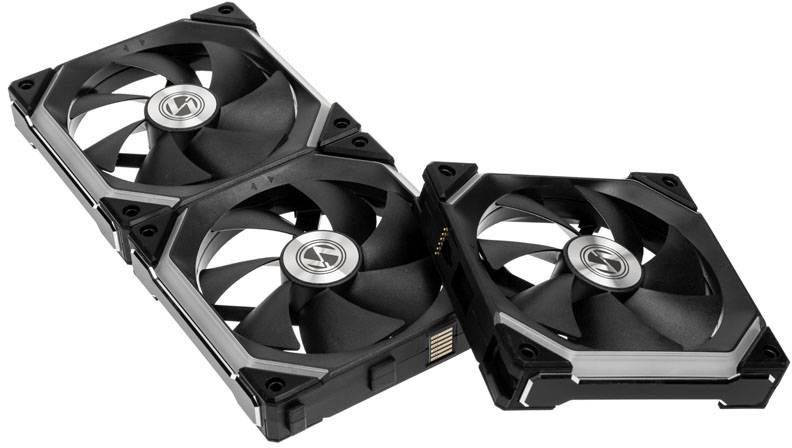 Lian Li UNI FAN SL120 RGB PWM PC-Gehäuse-Lüfter Schwarz, RGB (B x H x T) 122.8 x 25 x 122.4mm inkl. LED-Beleuchtung