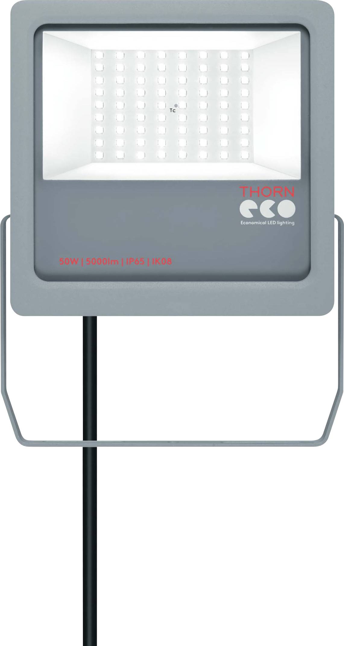Thorn ECO LEONIE LED-Flutlichtstrahler LED 50 W LED fest eingebaut Grau