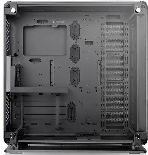 Thermaltake Core P8 TG Tower PC-Gehäuse Schwarz Seitenfenster, Staubfilter