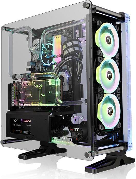 Thermaltake DistroCase™ 350P Tower PCGehäuse Schwarz Seitenfenster