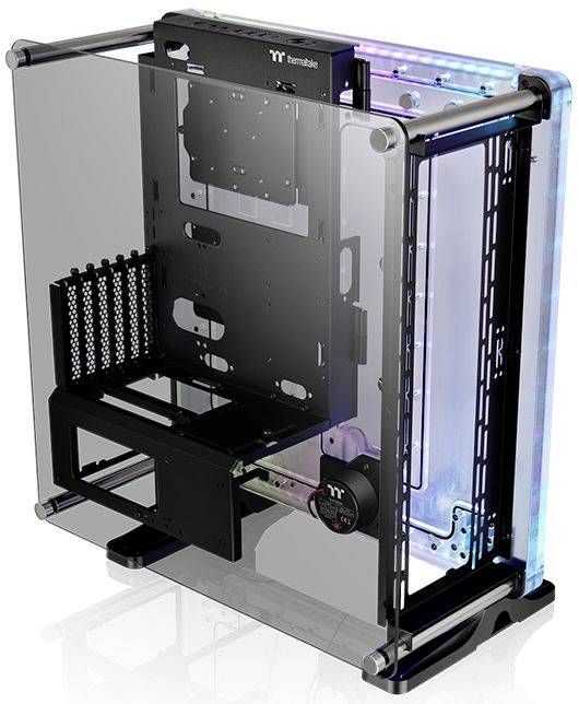 Thermaltake DistroCase™ 350P Tower PC-Gehäuse Schwarz Seitenfenster, Für AIO Wasserkühlung geeignet