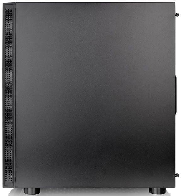 Thermaltake H200 TG RGB Midi-Tower PC-Gehäuse Schwarz Integrierte Beleuchtung, 1 vorinstallierter Lüfter, Seitenfenster