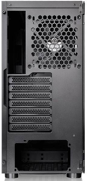 Thermaltake H200 TG RGB Midi-Tower PC-Gehäuse Schwarz Integrierte Beleuchtung, 1 vorinstallierter Lüfter, Seitenfenster