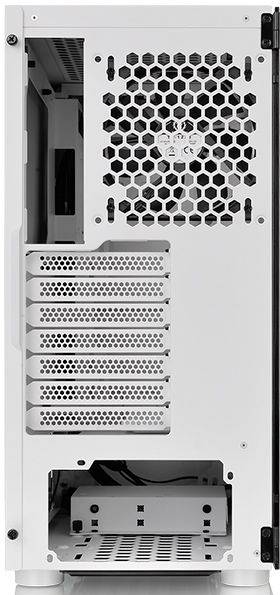 Thermaltake H200 TG Snow RGB Midi-Tower PC-Gehäuse Weiß Integrierte Beleuchtung, 1 vorinstallierter Lüfter, Seitenfenster
