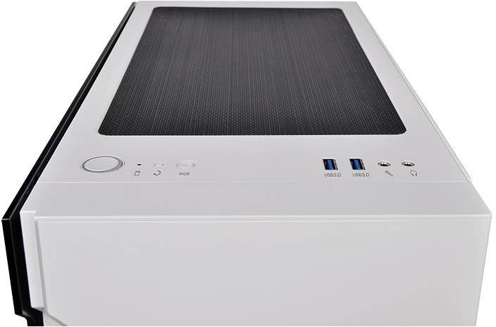 Thermaltake H200 TG Snow RGB Midi-Tower PC-Gehäuse Weiß Integrierte Beleuchtung, 1 vorinstallierter Lüfter, Seitenfenster