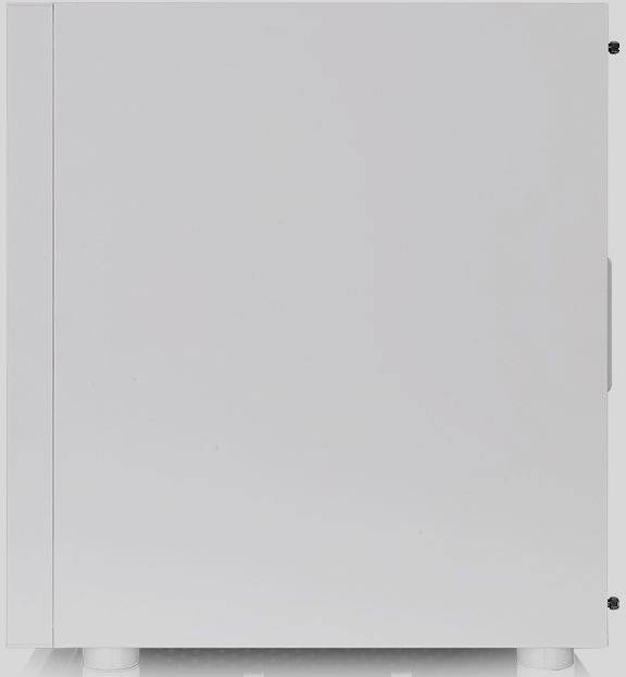 Thermaltake H200 TG Snow RGB Midi-Tower PC-Gehäuse Weiß Integrierte Beleuchtung, 1 vorinstallierter Lüfter, Seitenfenster