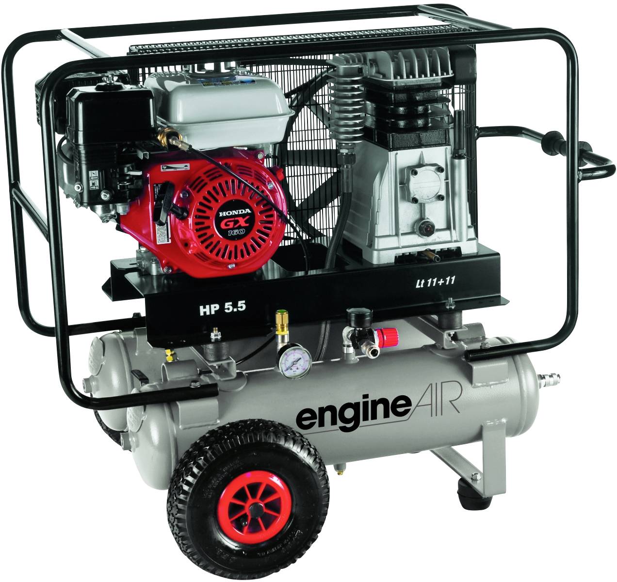 Aerotec Druckluft-Kompressor 600-11+11 22l 10 bar