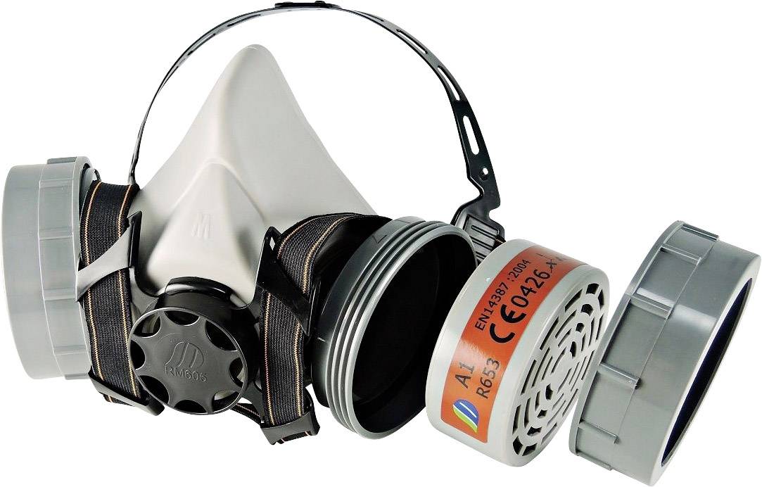 Aerotec RM605 2005763 Atemschutz Halbmasken-Set A1 Größe: Uni