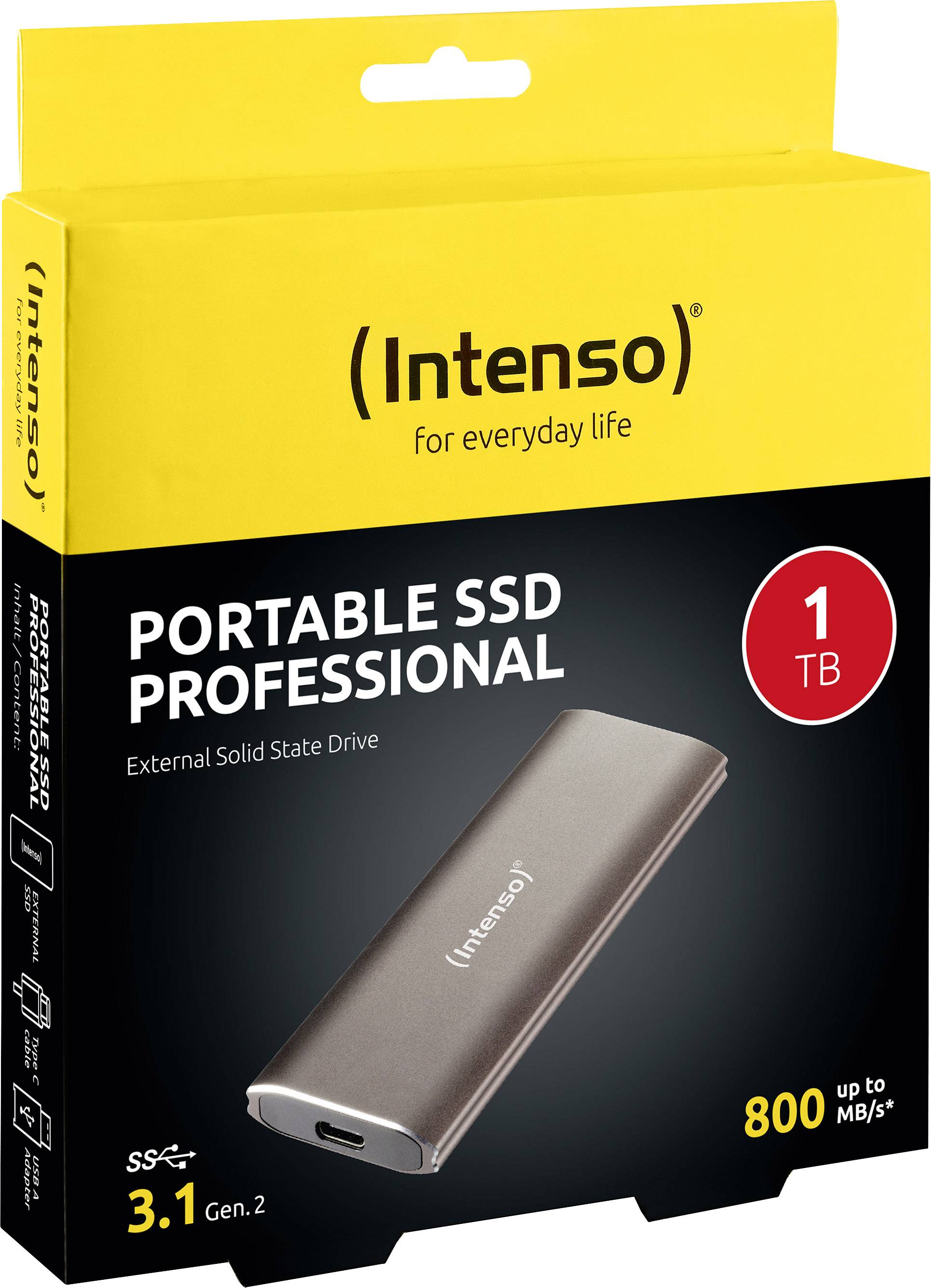 Intenso 1 TB Externe SSD USB-C® USB 3.2 (Gen 2) Braun (metallic) 3825460