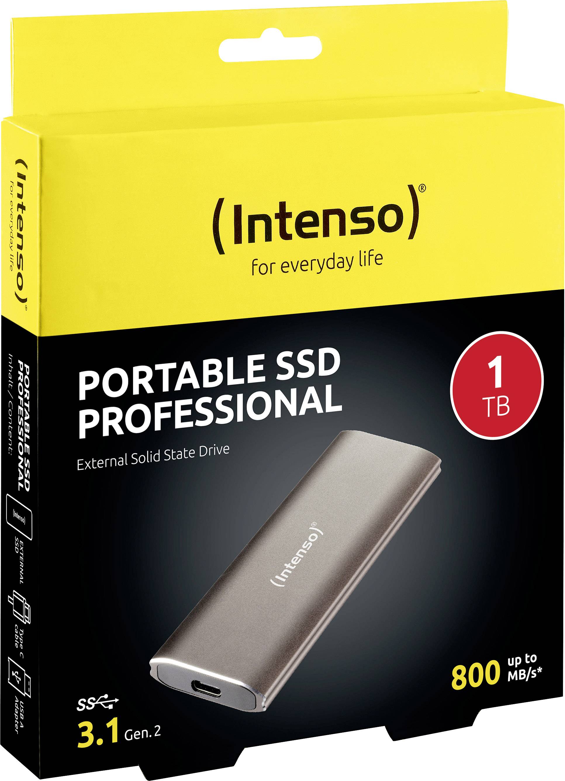 Intenso 1 TB Externe SSD USB-C® USB 3.2 (Gen 2) Braun (metallic) 3825460