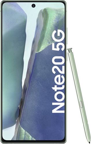 Samsung Galaxy Note 20 5G Dual-SIM Smartphone 256GB 6.7 Zoll (17 cm) Dual-SIM Android™ 10 Grün