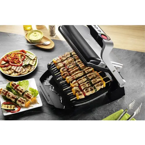 Tefal Optigrill XL Elektro Kontaktgrill Automatische Temperaturanpassung Edelstahl (gebürstet), Schwarz Tefal Optigrill XL Elektro Kontaktgrill Automatische Temperaturanpassung Edelstahl (gebürstet), Schwarz