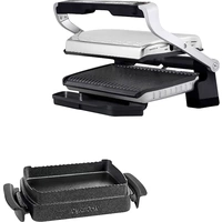 Tefal Optigrill XL Elektro Kontaktgrill Automatische Temperaturanpassung Edelstahl (gebürstet), Schwarz Tefal Optigrill XL Elektro Kontaktgrill Automatische Temperaturanpassung Edelstahl (gebürstet), Schwarz