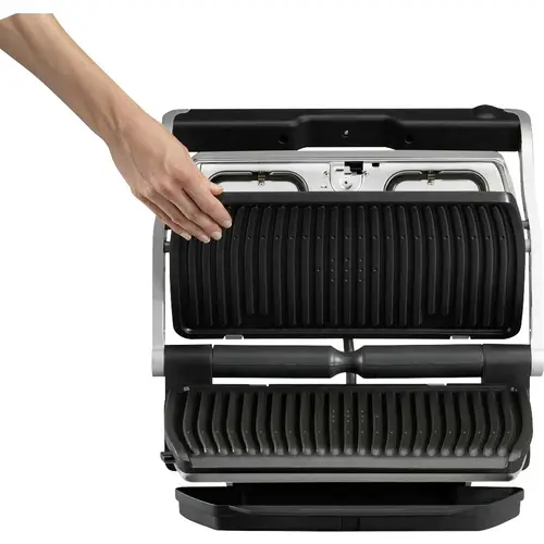 Tefal Optigrill XL Elektro Kontaktgrill Automatische Temperaturanpassung Edelstahl (gebürstet), Schwarz Tefal Optigrill XL Elektro Kontaktgrill Automatische Temperaturanpassung Edelstahl (gebürstet), Schwarz