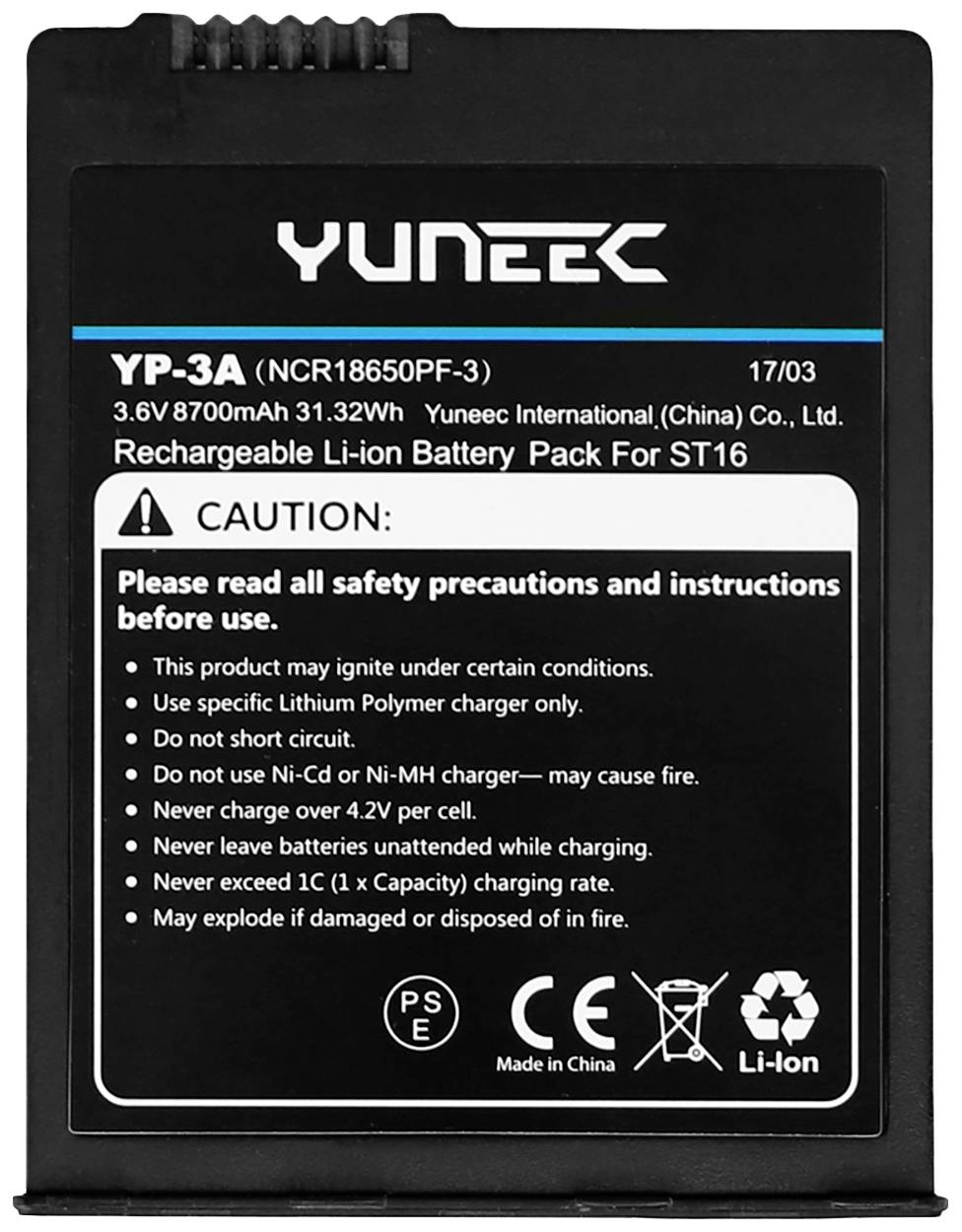 Yuneec H520E RTF, ST16E, 2 Akkus, EU Hexacopter RtF Profi Orange, Schwarz