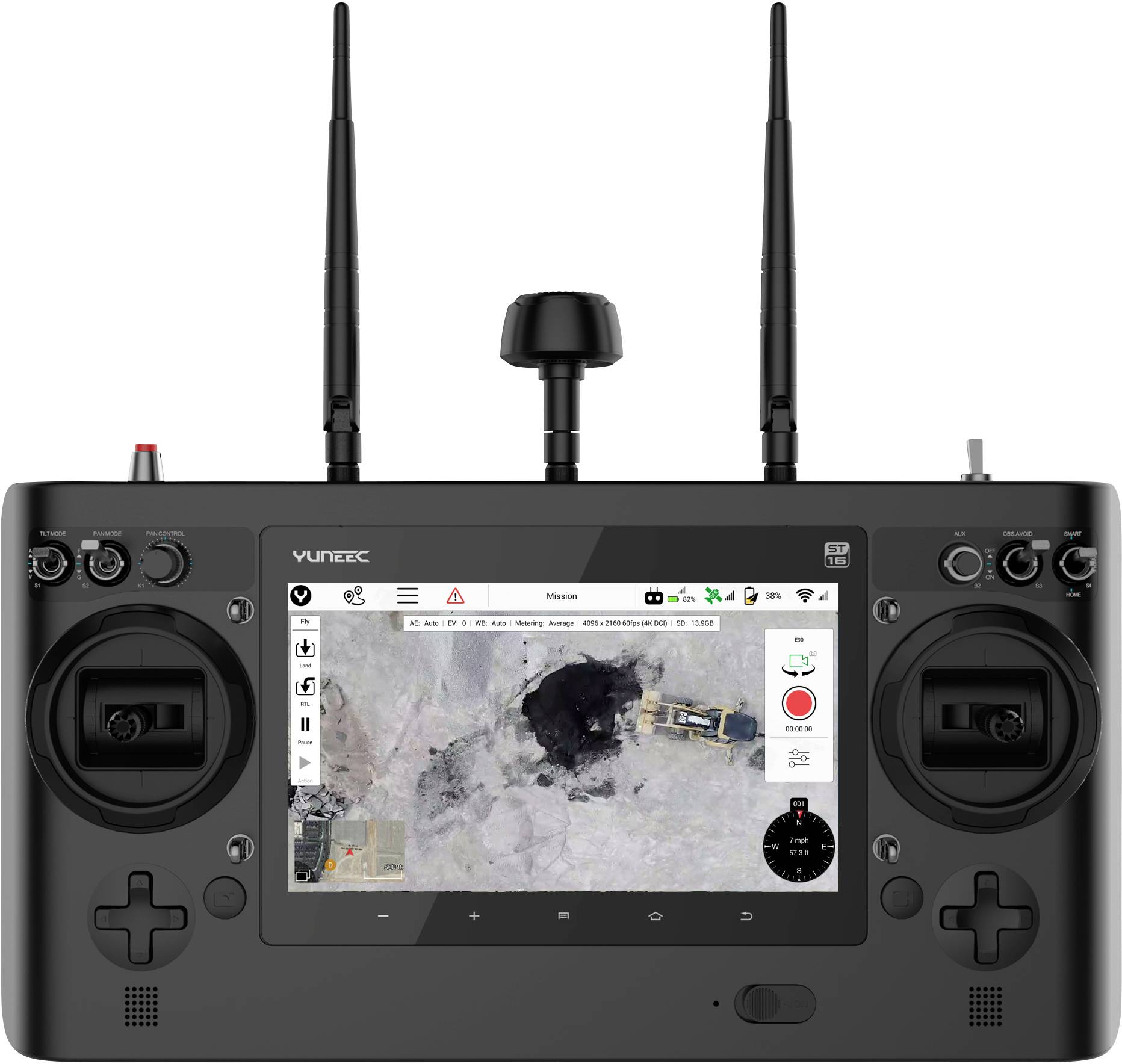 Yuneec H520E RTF, ST16E, 2 Akkus, EU Hexacopter RtF Profi Orange, Schwarz