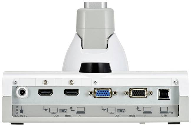 ELMO L-12W Dokumentenkamera 1920 x 1080 Pixel HDMI®, LAN (10/100/1000 MBit/s), VGA, USB, Kopfhörer (3.5 mm Klinke), Mikrofon (3.5 mm Klinke), Kar