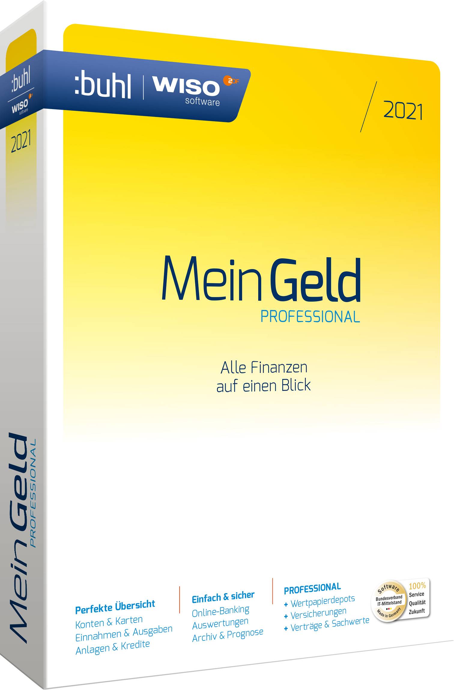 WISO Mein Geld Professional 2021 Vollversion, 1 Lizenz Windows Finanz-Software