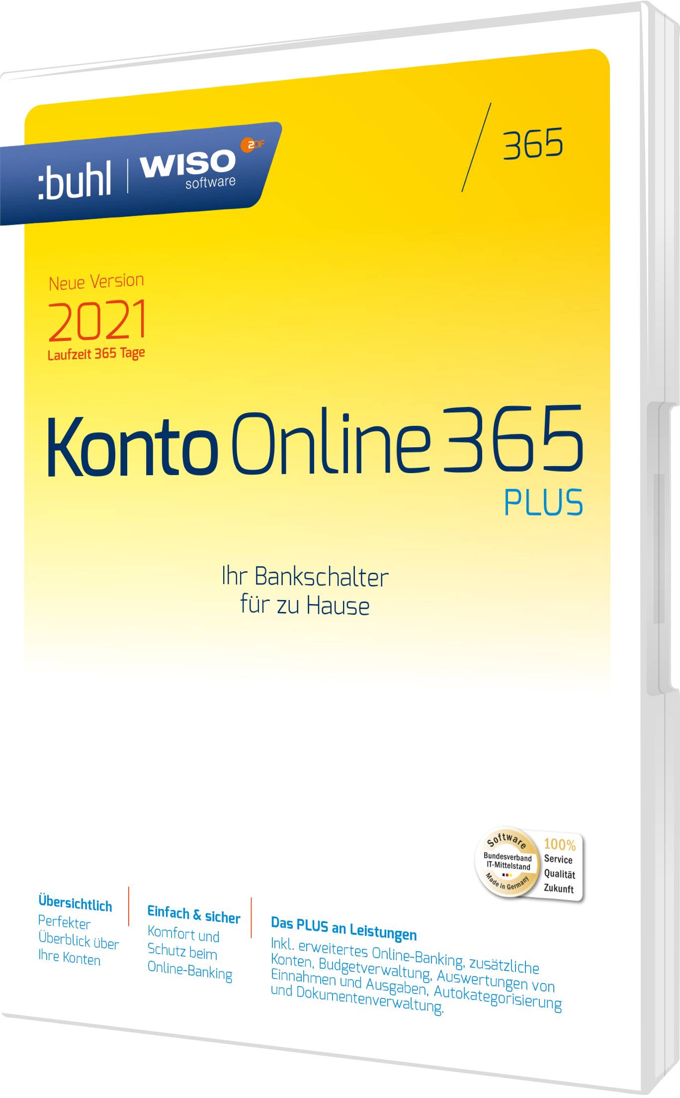 WISO Konto Online Plus 365 Jahreslizenz, 1 Lizenz Windows Finanz-Software