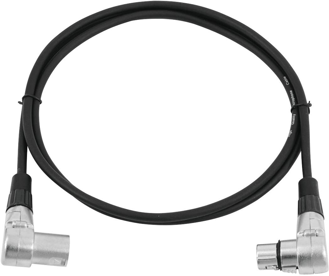 Omnitronic 30220630 XLR Verbindungskabel [1x XLR-Stecker 3 polig - 1x XLR-Buchse 3 polig] 1.50m Schwarz