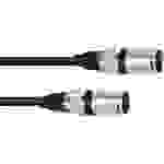 Omnitronic 3022075A XLR Adapterkabel [1x XLR-Stecker 3 polig - 1x XLR-Stecker 3 polig] 0.20 m Schwa