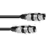 Omnitronic 3022075C XLR Câble adaptateur [1x XLR femelle 3 pôles - 1x XLR femelle 3 pôles] 0.15 m noir