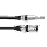 Omnitronic 3022075E XLR Adapterkabel [1x XLR-Stecker 3 polig - 1x Klinkenstecker 6.3mm (stereo)] 0.15m Schwarz