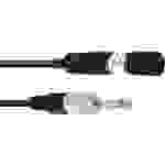 Omnitronic 30225085 XLR Adapterkabel [1x XLR-Stecker 3 polig - 1x Klinkenstecker 6.3mm (mono)] 0.30m Schwarz