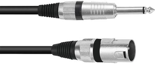 Omnitronic 3022519C XLR Adapterkabel [1x XLR-Stecker 3 polig - 1x Klinkenstecker 6.3 mm (mono)] 5.0