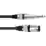 Omnitronic 3022519D XLR Câble adaptateur [1x XLR mâle 3 pôles - 1x Jack mâle 6,3 mm (mono)] 10.00 m noir
